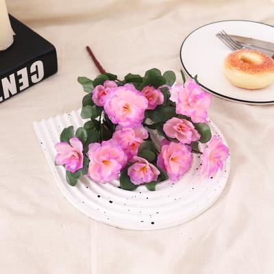 Discount Dollar Deals Outdoor Fall Artificial Red Azalea, Bushes UV Resistant Flowers For Garden Decor light Purple