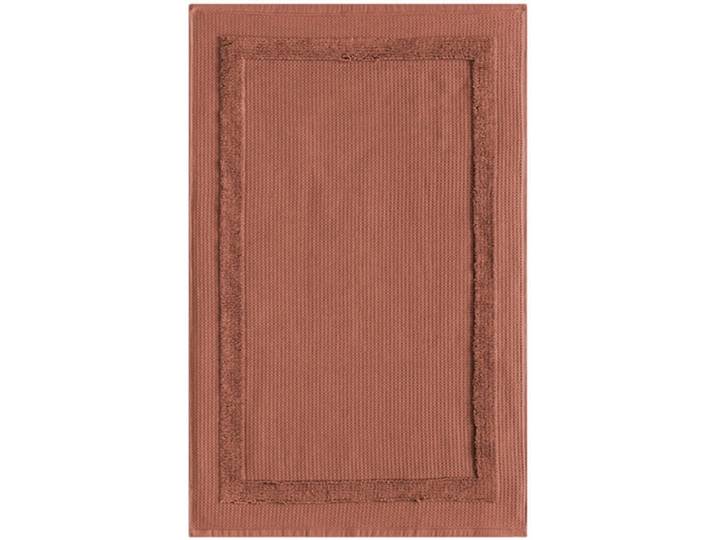 Badematte EGERIA LIVA , braun (tan), H:5mm, Baumwolle, Badematten, Badematte, 50x80 cm, Waffelpiqué Struktur