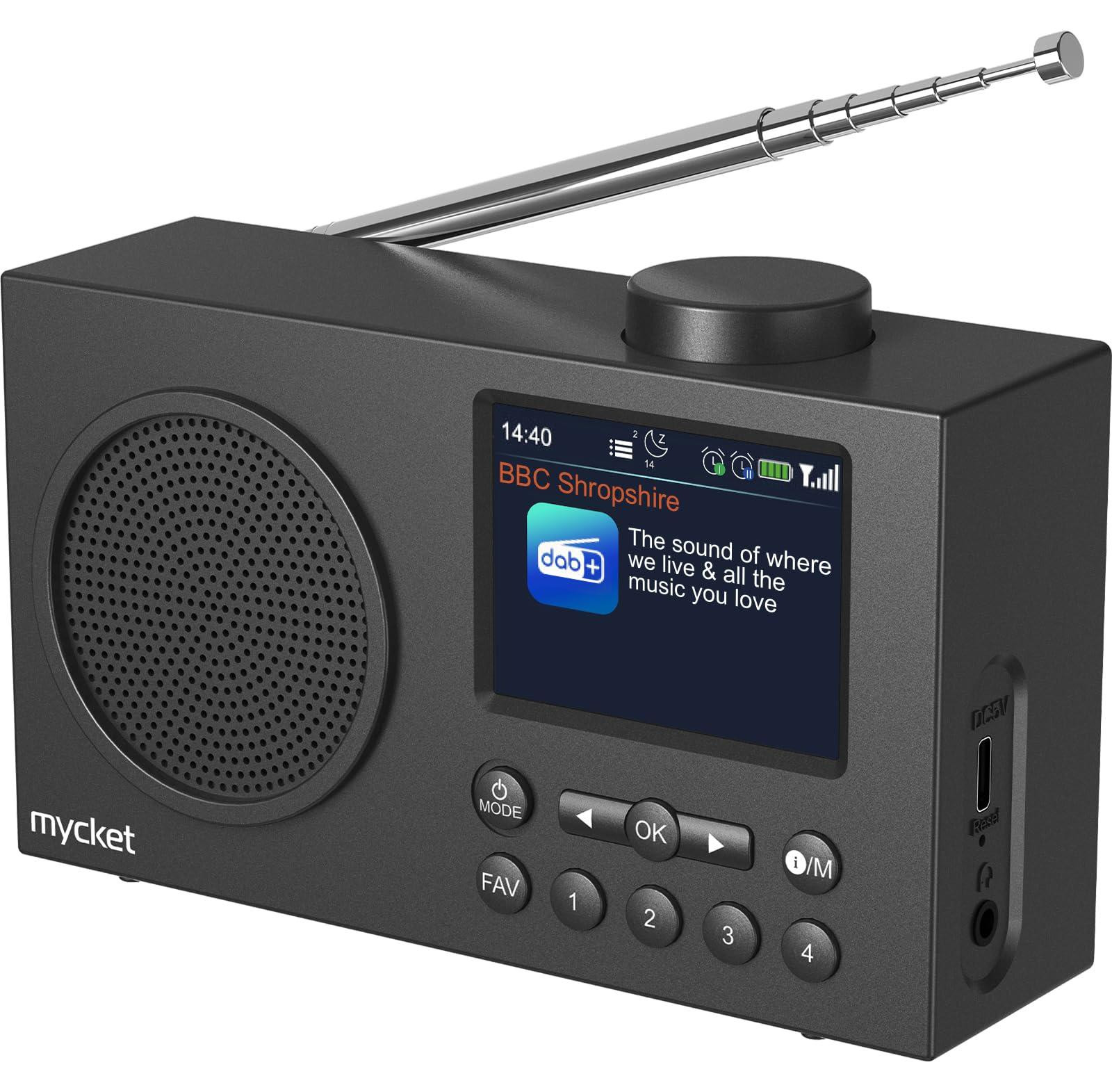 Selius Draagbare DAB Plus Digitale Radio met Bluetooth 5.0
