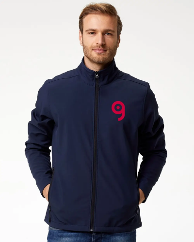 Visitor Giacca Softshell 2 Strati Uomo, Casual Fit Personalizzate o neutre Black Spider