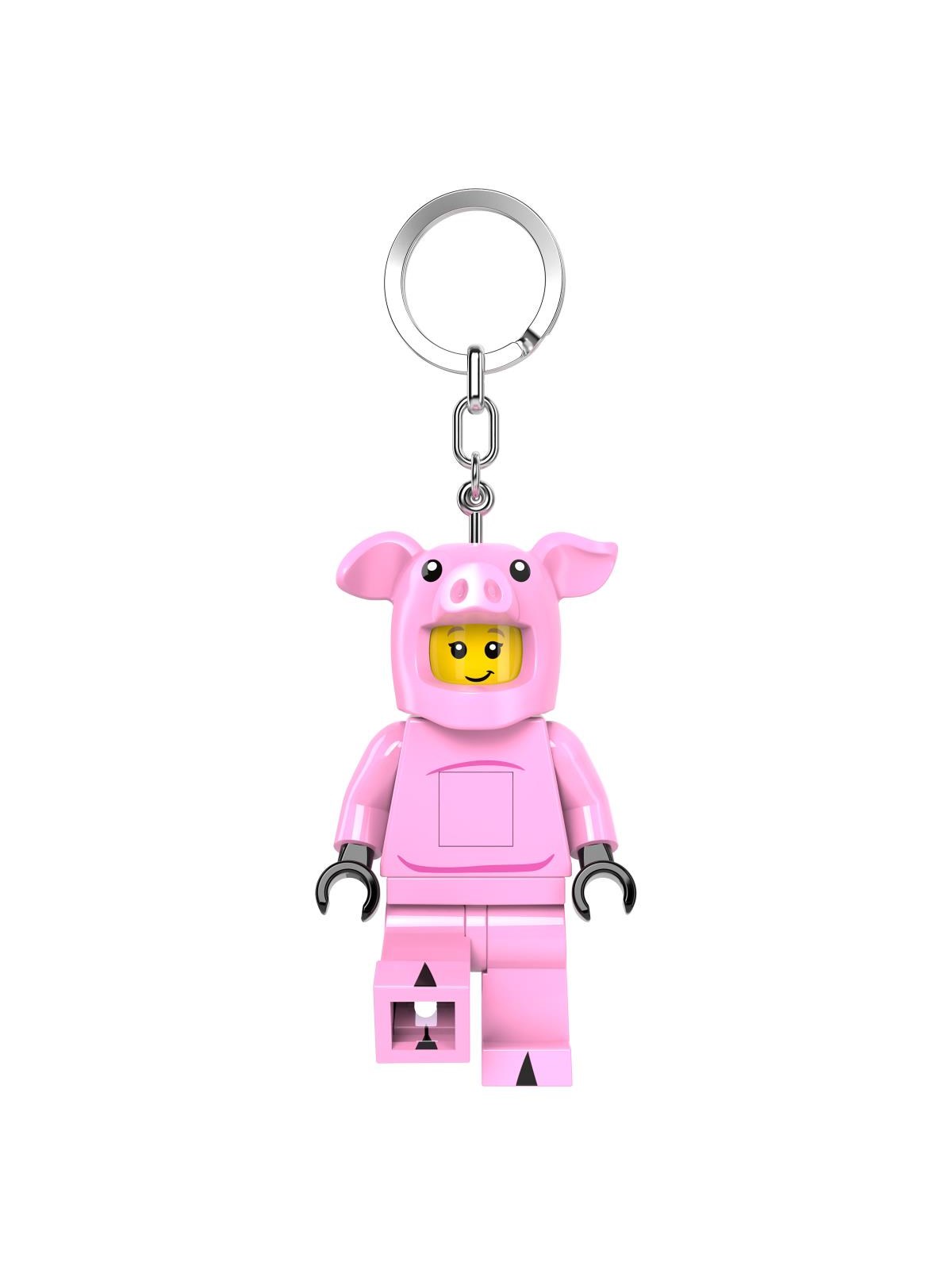 Euromic LEGO Minifigurines Keychain LED Light Piggy Guy