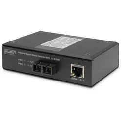 DIGITUS Industrieller Gigabit Medienkonverter 10/100/1000BaseT zu 1000Base-SX SC, 0.5km,