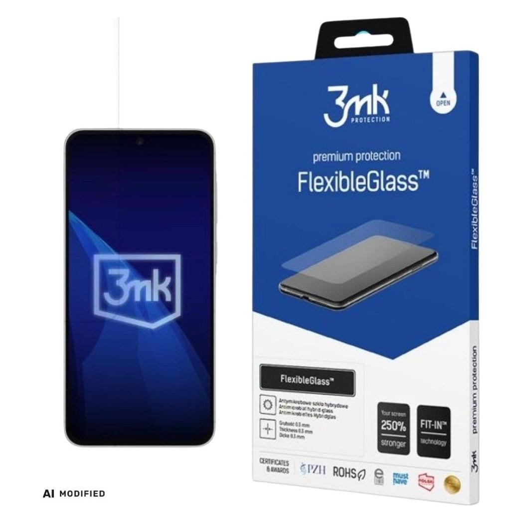 3MK FlexibleGlass Hybrid Glass Screen Protector for Samsung Galaxy A57 3-Pack (3 Stk., Samsung Galaxy A57) (3M009933)