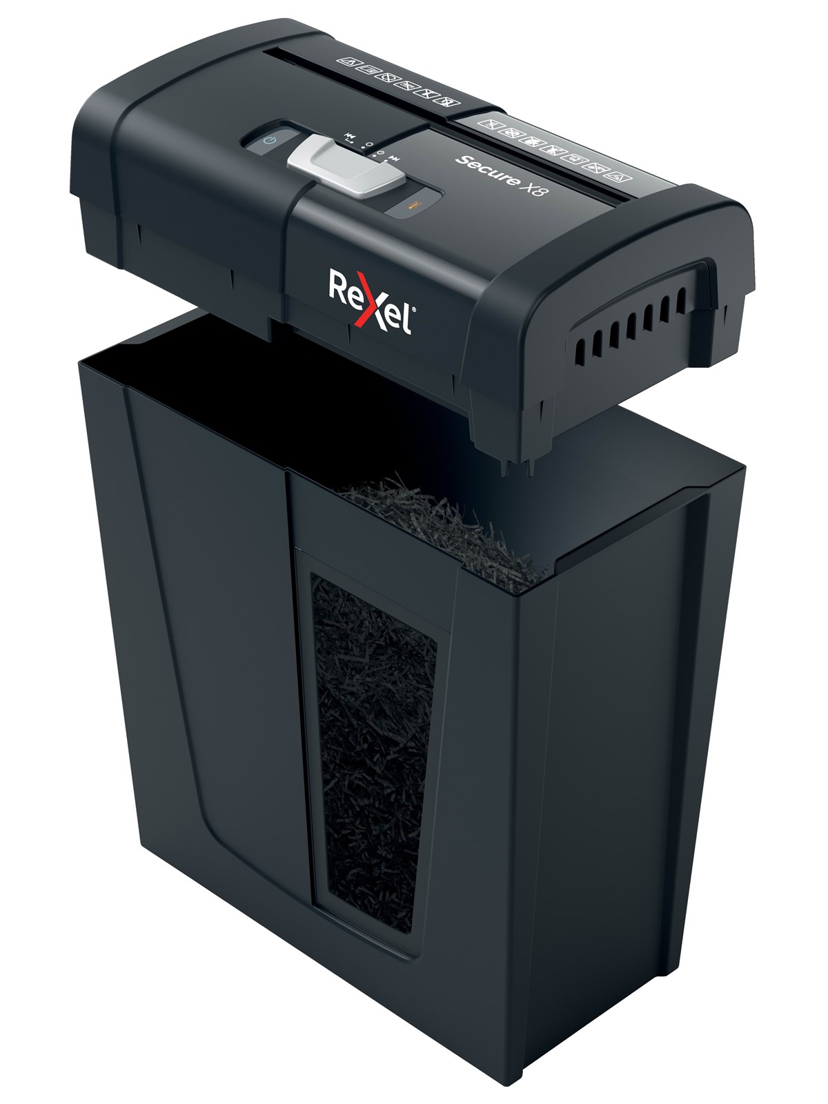 Rexel Secure X8 Aktenvernichter, Partikelschnitt, P4, 8 Blatt