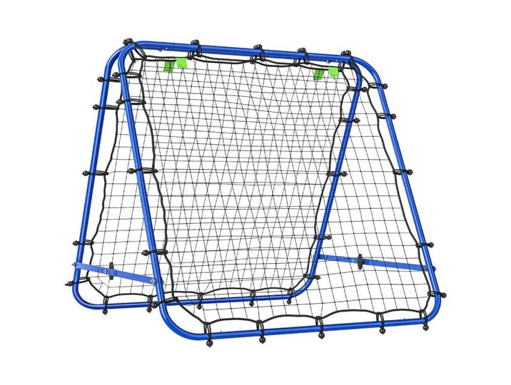 ComfortXL Rebounder für Fussball De-10387 doppelseitig mit 5 Winkeln Blau, Metall, 95x100 cm, Freizeit & Co, Sport & Fitness