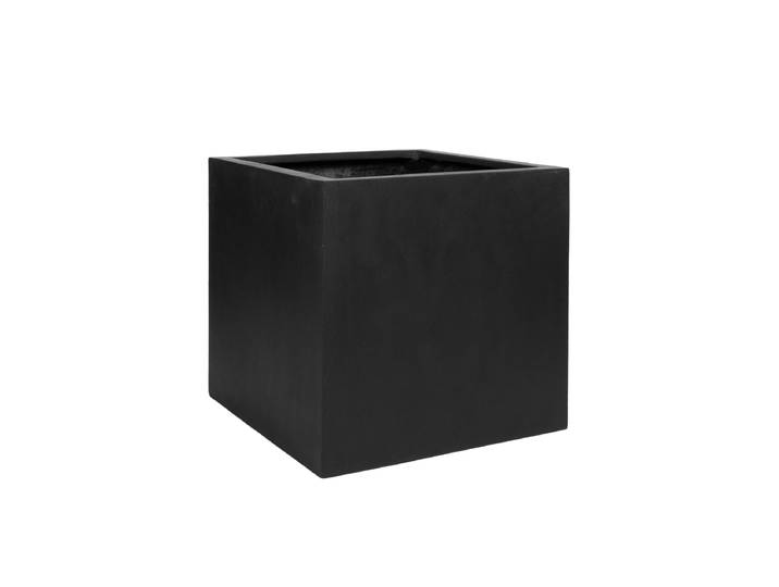 Hochwertiger In-/Outdoor Blumentopf „Natural Block“ Schwarz 60 x 60 x Höhe 60 cm Pottery Pots