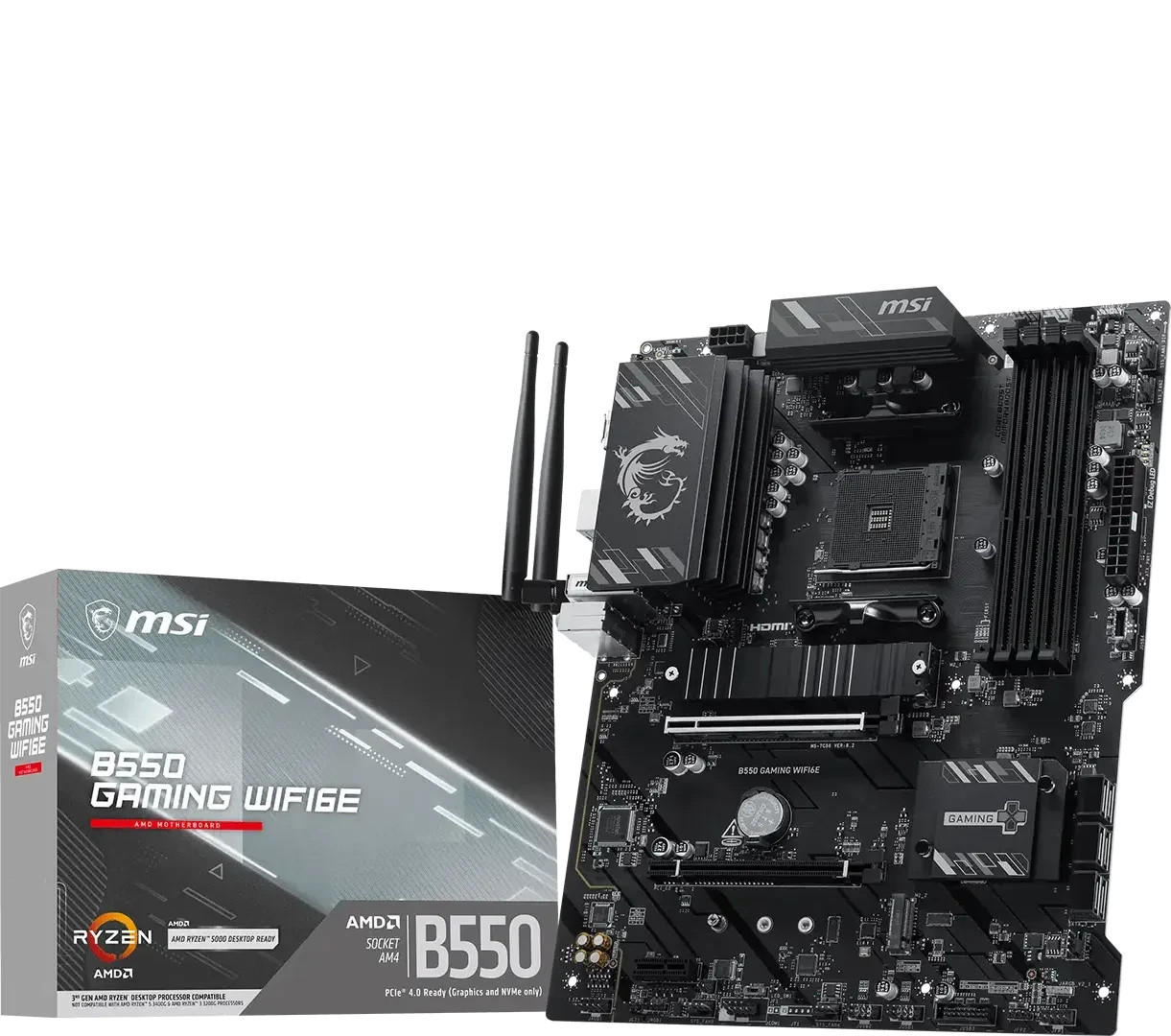 MSI B550 Gaming WiFi6E ATX Mainboard - Sockel AM4