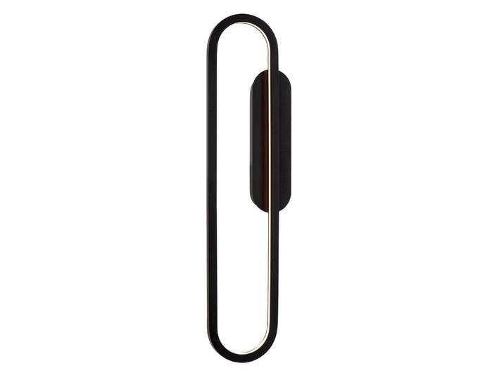 Applique murale aluminium noir 60 cm