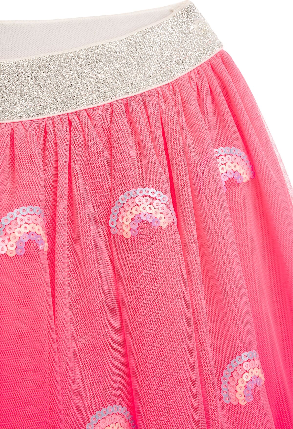 Tüllrock DANAMADE "DANAMADE Skirts DMILLA", Mädchen, Gr. 128, pink (neon pink), Obermaterial: 100% Polyester. Futter: 100% Polyester, Röcke Tüllrock neon pink 128