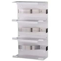 All Care MediQo-line Handschuhspender Trio Aluminium für 3x Standard Handschuhbox, Innenmaße H/B/T 133x240x96 mm