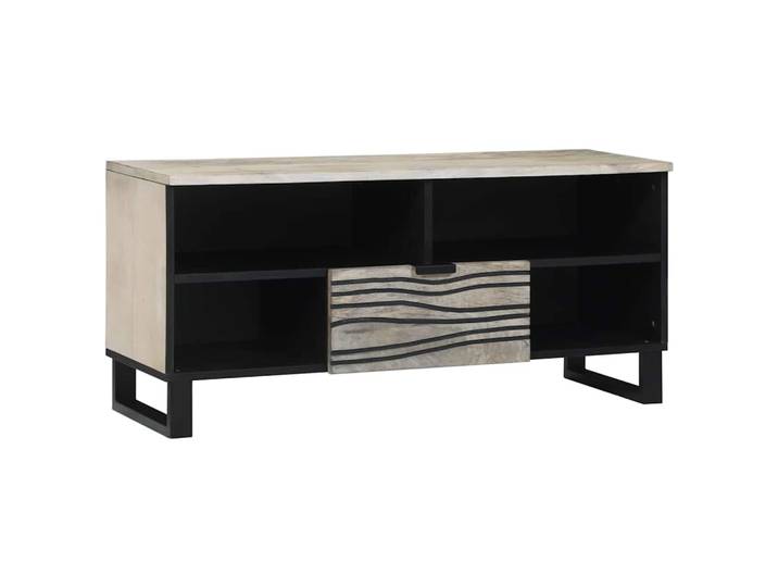 vidaXL TV-Einheiten 100 x 33 x 46 cm Weiß Holzwerkstoff