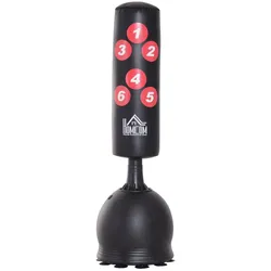 HOMCOM Standboxsack Boxpuppe Boxpartner Schwarz Ø50 x H165 cm