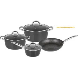 7tlg. Edelstahl Kochtopf-Set
