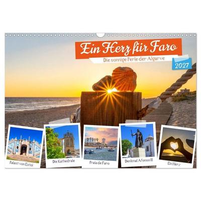 Ein Herz für Faro (Wandkalender 2027 DIN A3 quer), CALVENDO Monatskalender