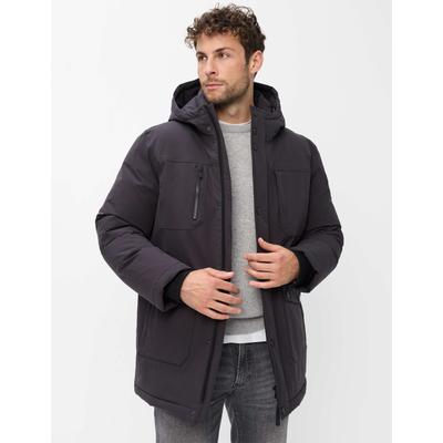 Steppjacke BRAX "Style GLENN", Herren, Gr. 4XL, schwarz (dunkelgrau), Web, 100% Polyester, Jacken Steppjacke