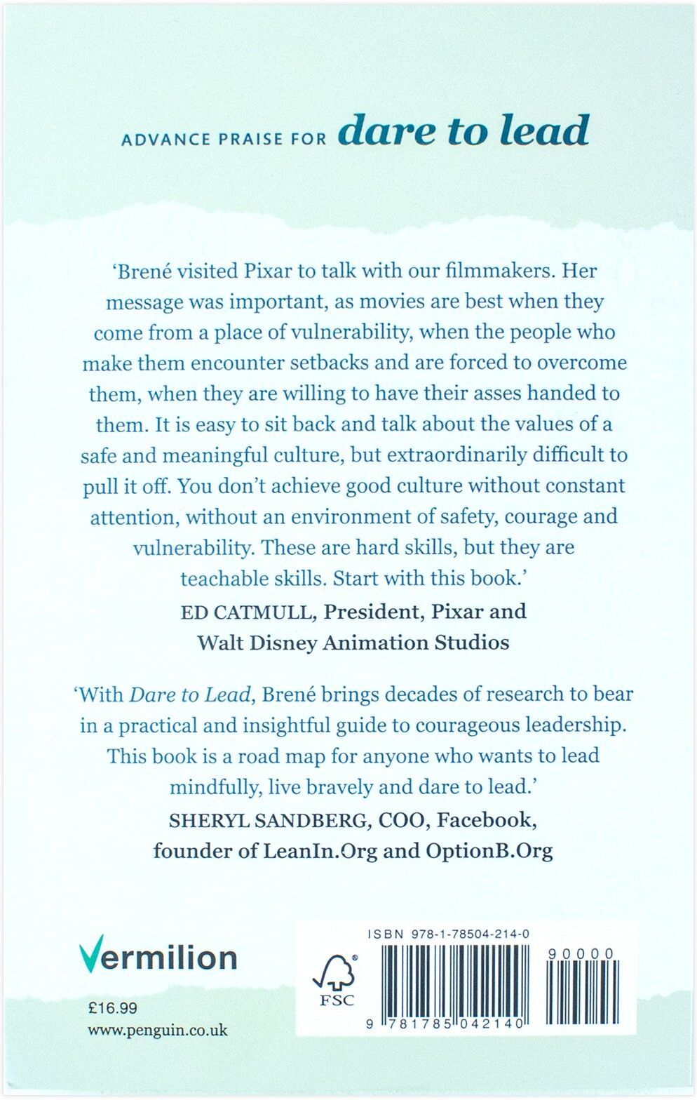 Vermilion Dare to Lead : Brave Work. Tough Conversations. Whole Hearts