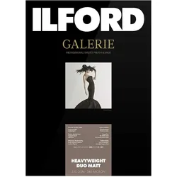 Ilford Galerie Duo Matt A4 50 Blatt (310 g/m2, A4, 50 Stk.), Fotopapier, Weiss