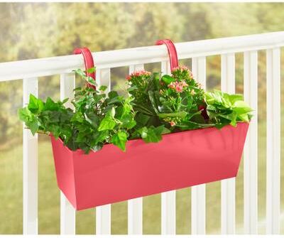 Rectangular Hanging Planter by BrylaneHome in Pink