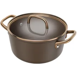 Zwilling Milano Kochtopf mit Glasdeckel 24cm Braun, Pfanne + Kochtopf, Braun