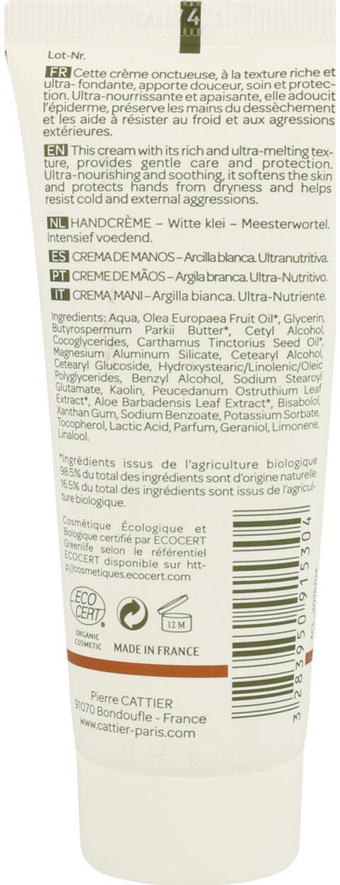 Cattier Crema de Manos Ultra Nutritiva 75 ml