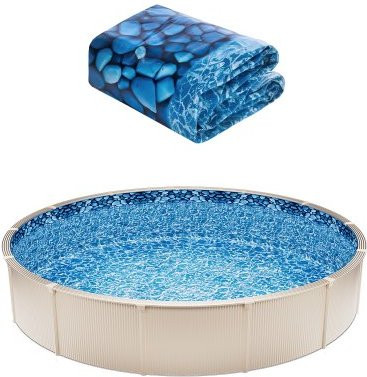 VEVOR ronde zwembadafdekking blauw, B/D/H: 732 x 137 cm