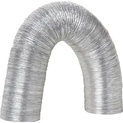 Flexrohr Aluminium NW160 Länge 10m, mit Drahteinlage