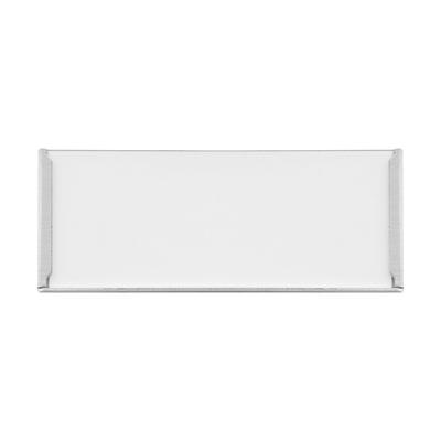 CombiCraft Etikettenhalter Kunststoff selbstklebend 75x30mm in Silber - pro 5 Stück