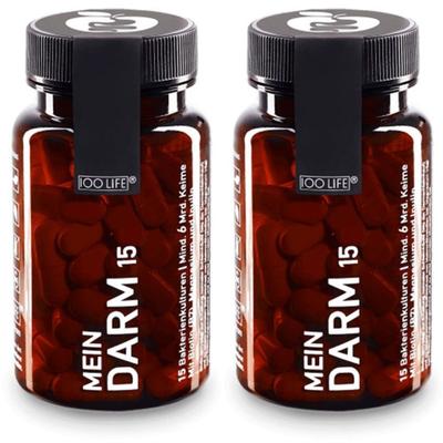 100Life KPS Mein Darm 15 x2 2x60 St Kapseln