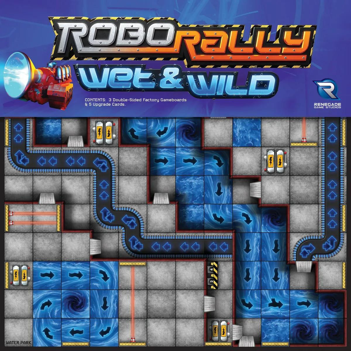 Renegade Game Studios: Robo Rally Wet & Wild Uitbreiding bordspel voor 2 tot 6 spelers