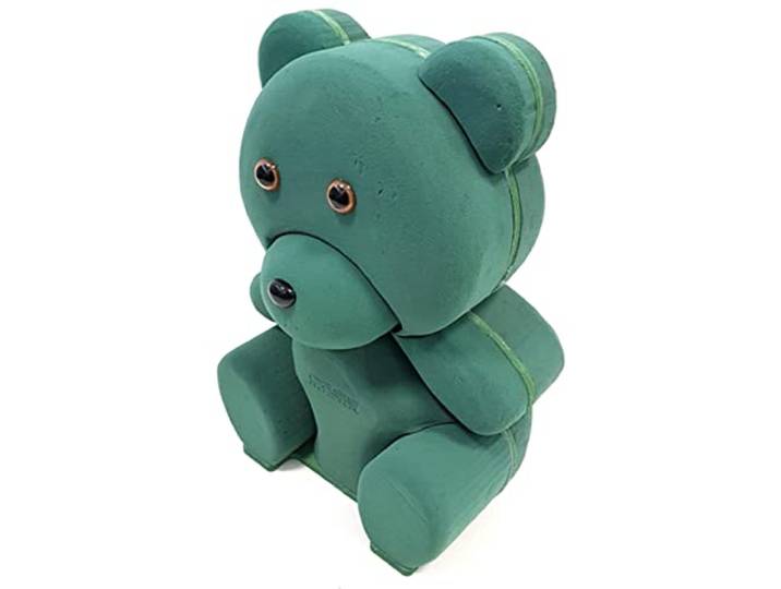 Flowerbox Oasis Steckschaum Bioline 3D Teddybär 40cm Steckmasse Steckschwamm