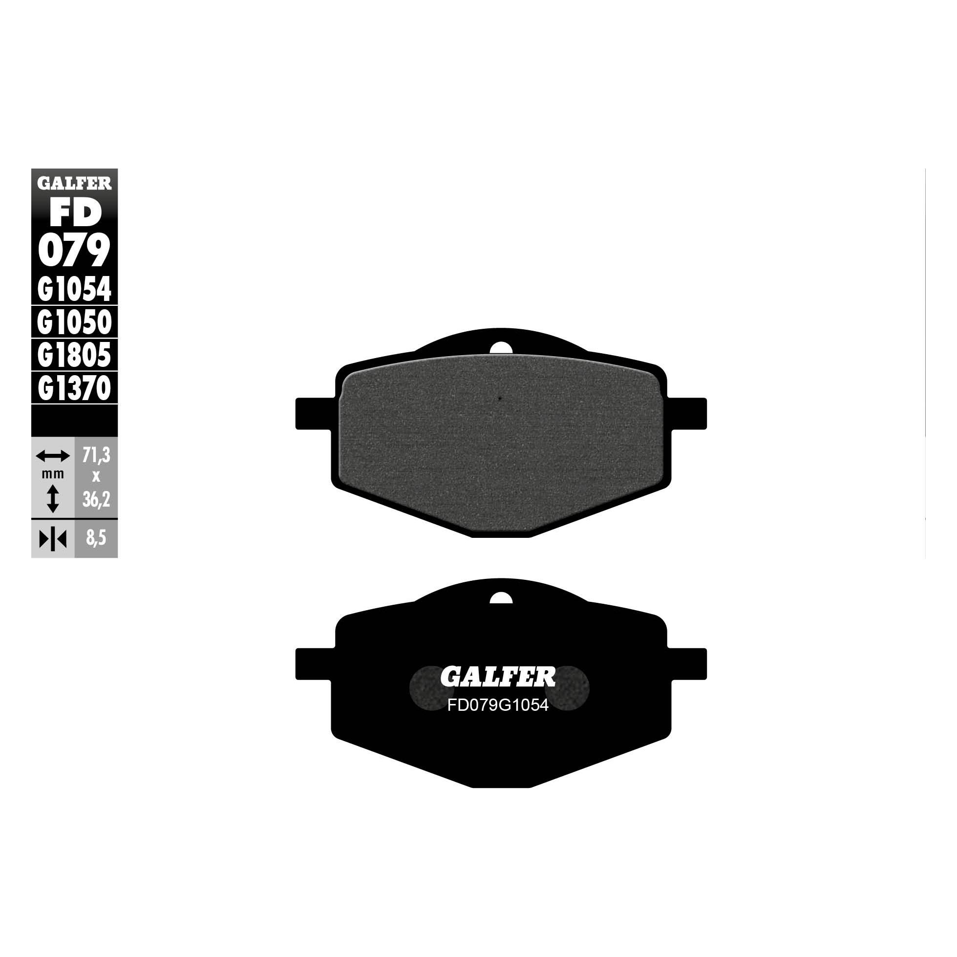 Galfer Bike Galfer fd079g1054 Tonabnehmer Bremsbeläge (Semi-Metallisch) (FD079-G1054)