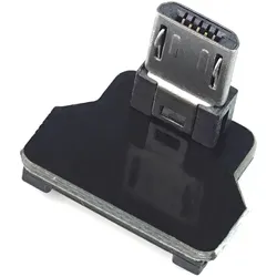 Micro USB 2.0 Typ B Stecker, nach oben gewinkelt, für DIY USB Kabel