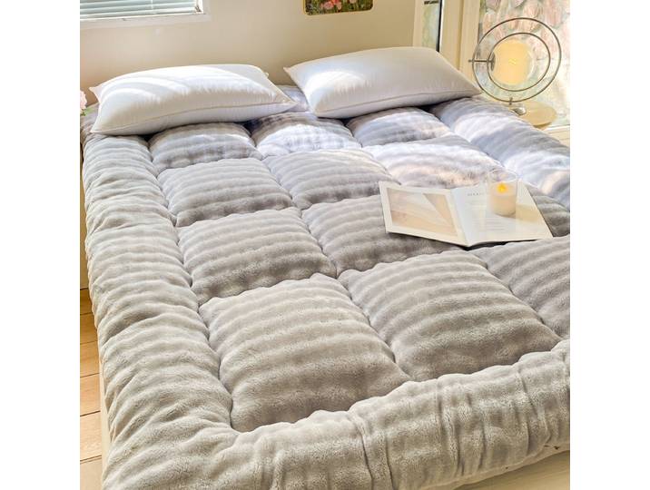 Matelas chaud épais en peluche de lapin, avec tatami moelleux, coussin doux, pour dortoir d'étudiants, matelas chaud simple, hiver