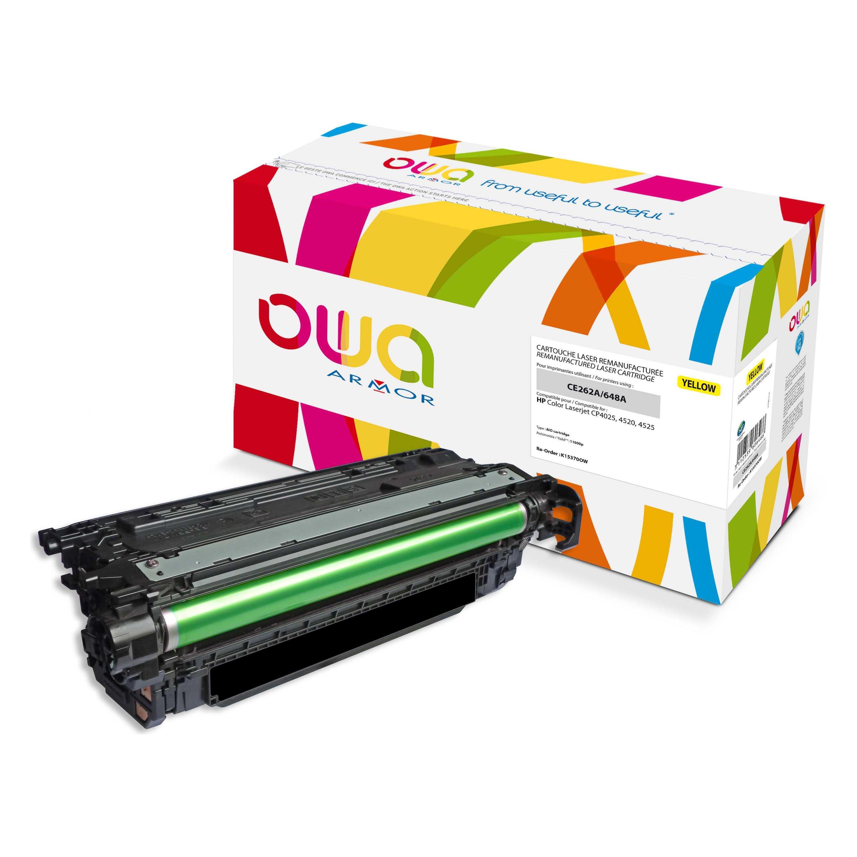 Armor OWA OWA Toner komp. HP CE262A (11000 S.) yellow (Y) (K15370OW)