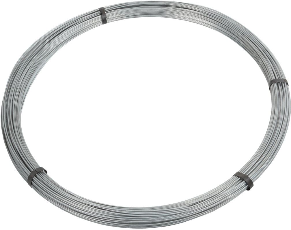 Floraworld Spanndraht verzinkt 200 m x 2 mm silber