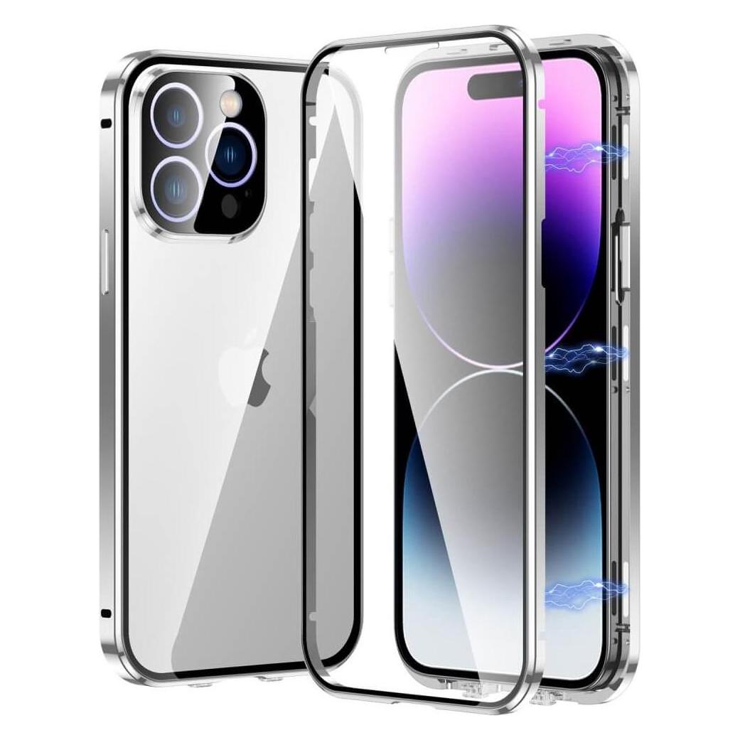 Cover-Discount Magnetische Schutzhülle mit Glas (Apple iPhone 14 Pro) (101135631C)