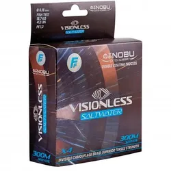 Angelschnur Visionless Saltwater 4X Braid (150 m), Camou Blue, Ø mm: 0,50 / 300 m