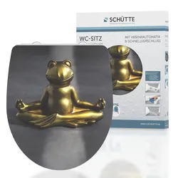 Schütte Duroplast HG WC Sitz RELAXING FROG, Hochglänzende mit Absenkautomatik und Schnellverschluss