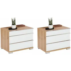 Venda Nachtschrank-Set LOFT - B/H/T ca. 60.00x48.00x42.00