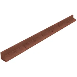 Flexible Rasenkante 9,6m mit Gummihammer - Terrakotta