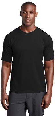 Sport-Tek ST470 Rashguard Top in Black size 3XL   Polyester/Spandex Blend