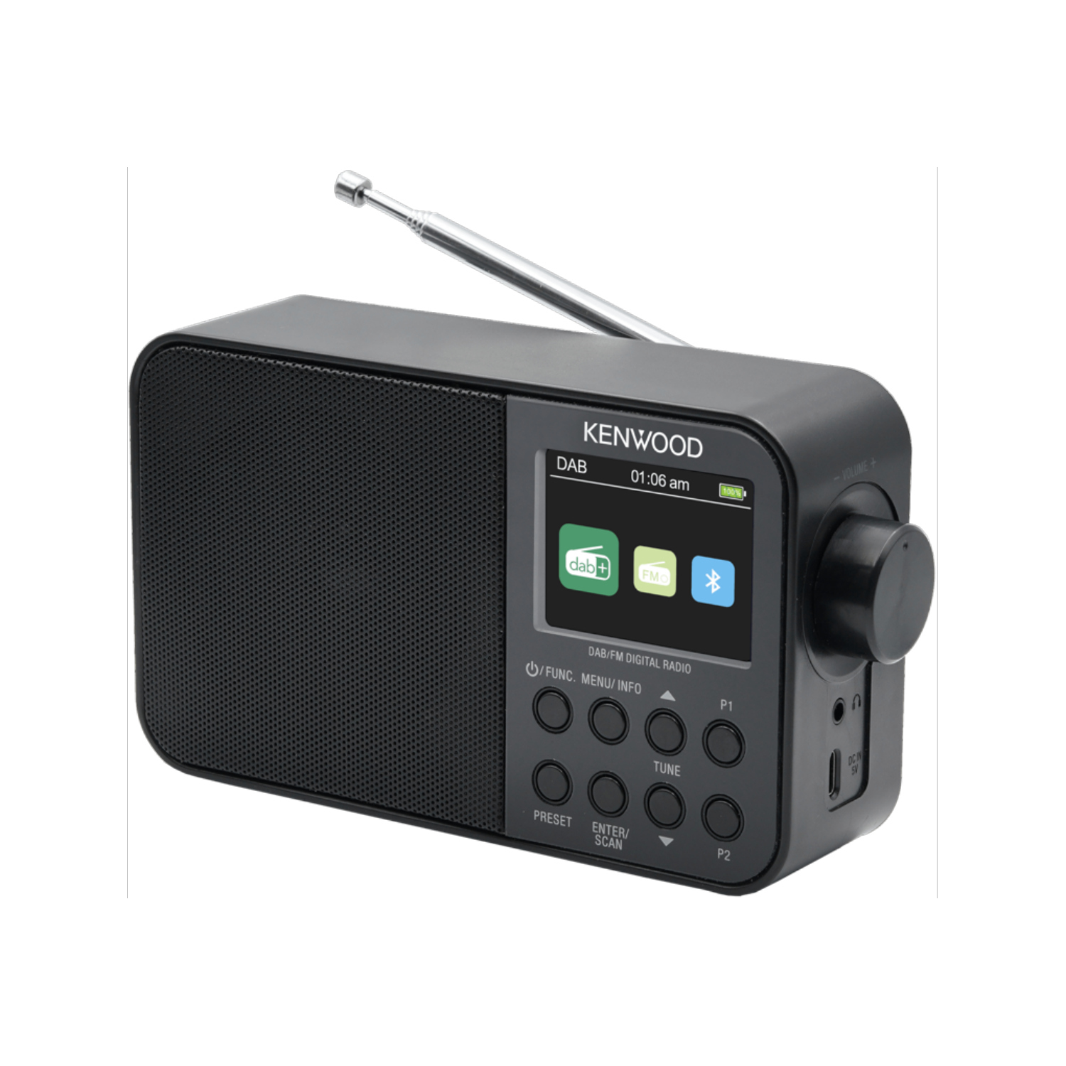 Kenwood CR-M30DAB-B tragbares Radio