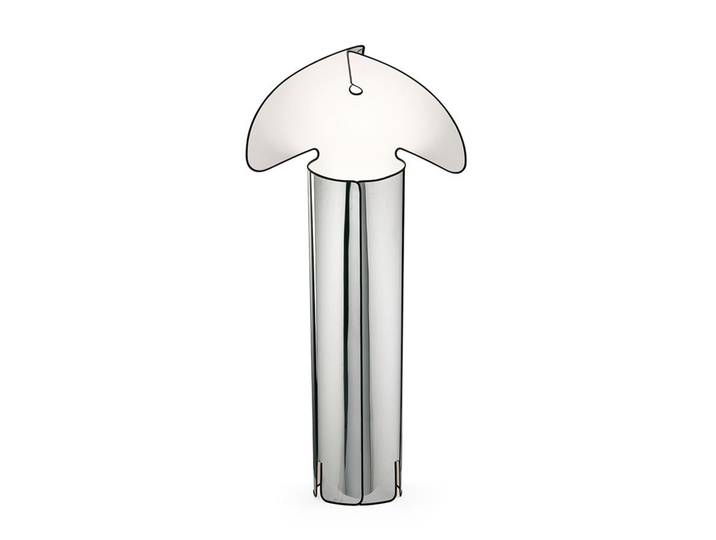 FLOS lampadaire CHIARA FLOOR (Acier inox - Métal et gomme)