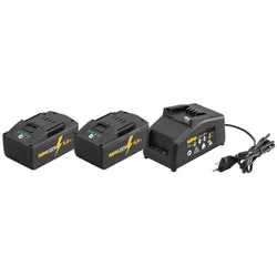Power-Pack 22V,5,0Ah/230V,90W2xAkku + Ladegerät, im Karton