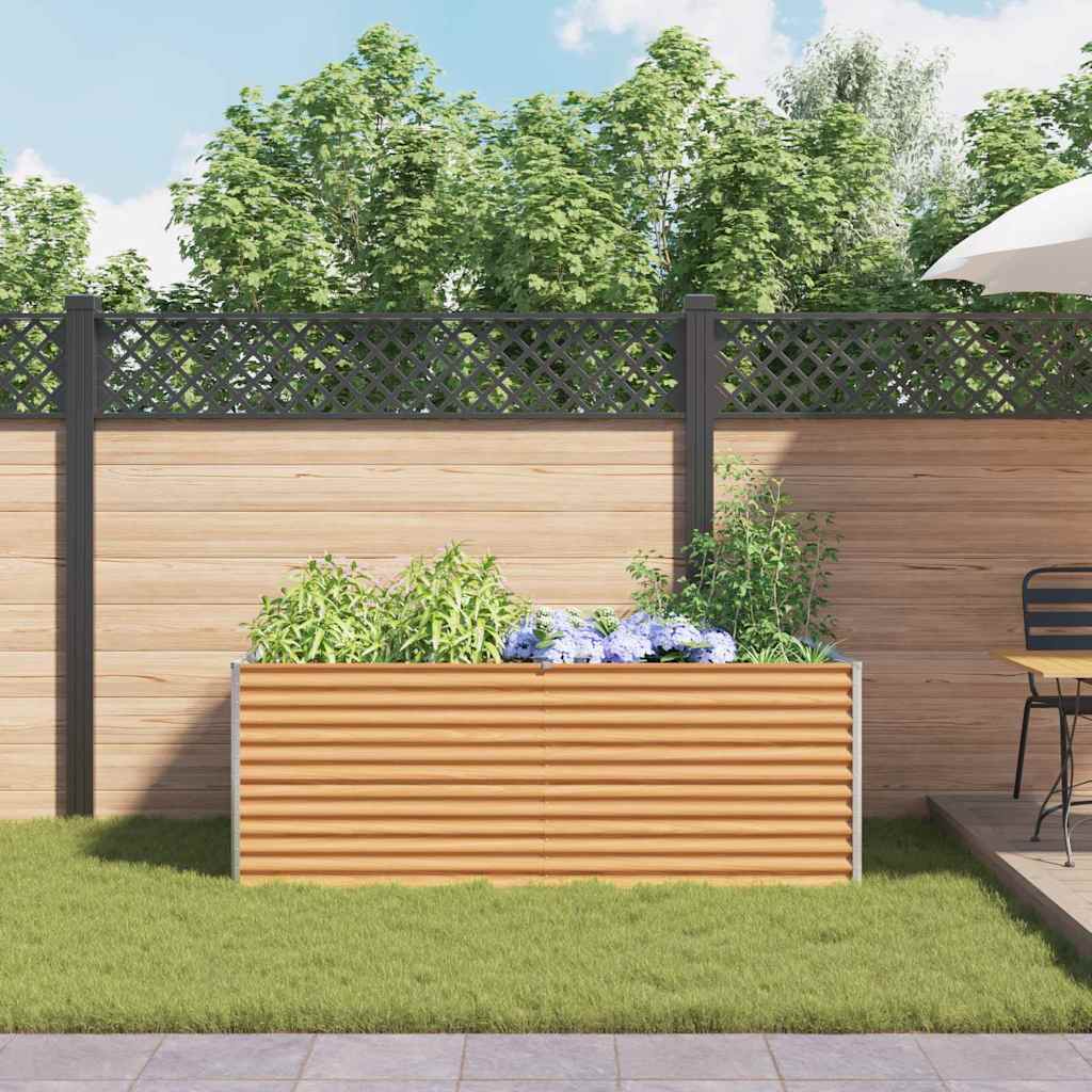 vidaXL Jardinière surélevée Marron Clair 195 x 100 x 68 cm