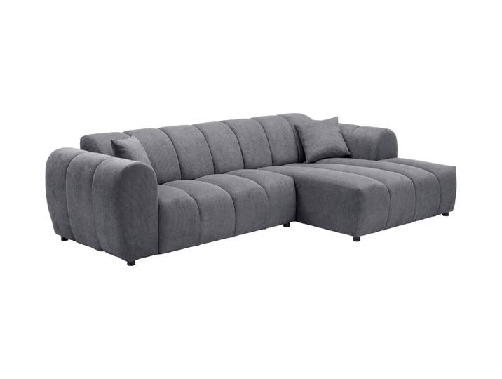 Tchibo - Longchair rechts mit Sofa 2-Sitzer links »Loftwave« - 268x155x73cm - schwarz -