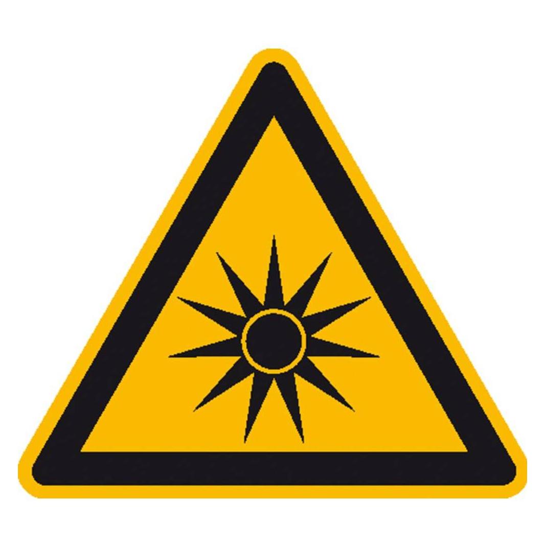 Wolk Warnschild Optische Strahlung Folie selbstklebend 100 mm ISO 7010 1 St. (21.1078)