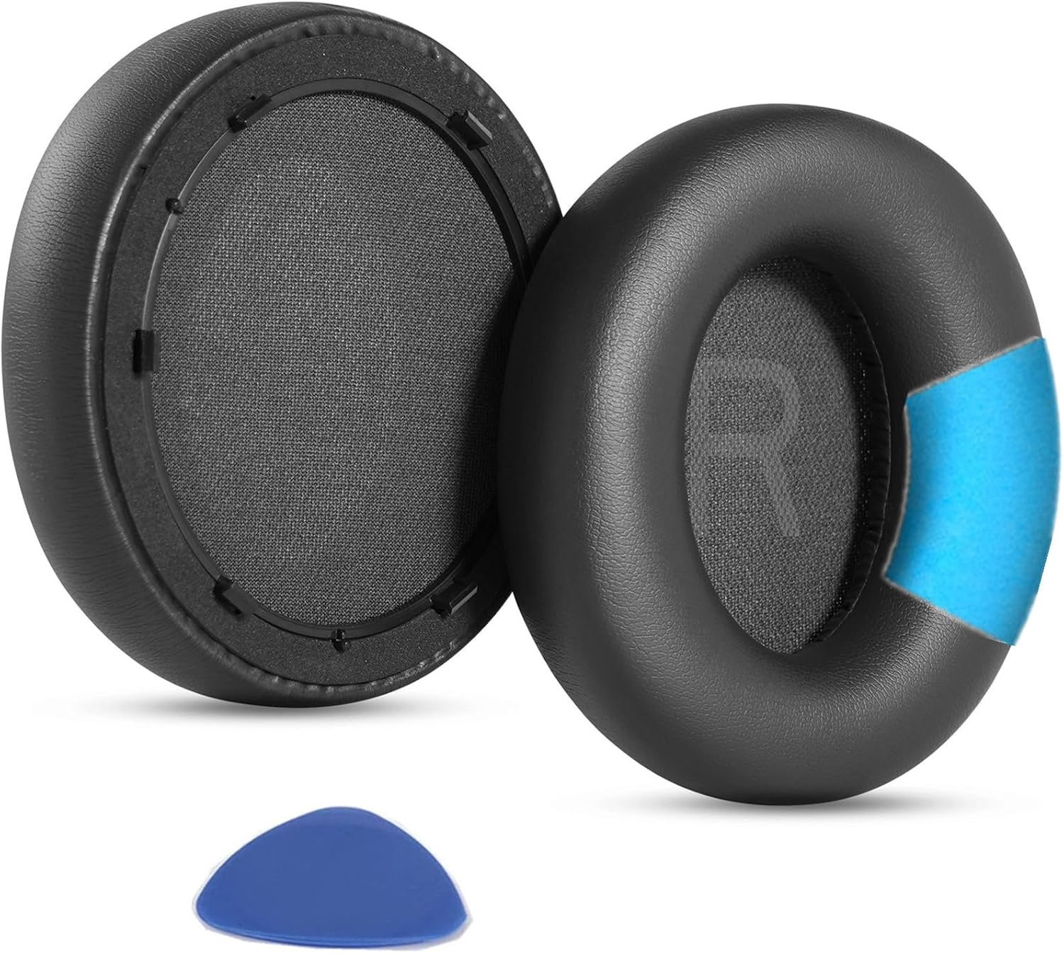 YunYiYi Vervangende Oorkussens voor Soundcore door Anker Space Q45, Set van 1, Zwart, Memory Foam