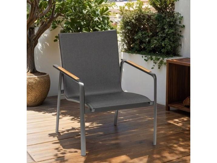 Kettler Diamond Loungesessel Aluminium/Outdoorgewebe Dunkelgrau