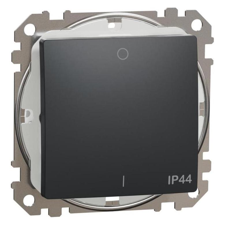 Unitec Sedna Design & Elements, 1-way switch 10AX, professional, anthracite (49028788)